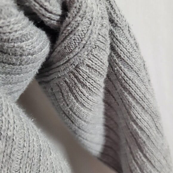 High Sierra Gray Knit 2-button Sweater Ramie Cotton XXL Men's front zip pocket - Picture 5 of 7